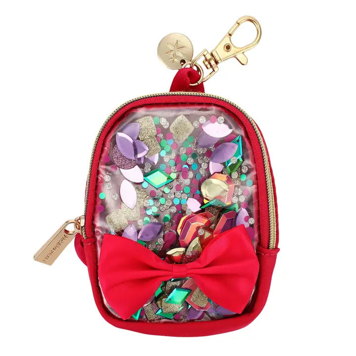 "Audrey" Mini Confetti Backpack Bag Charm