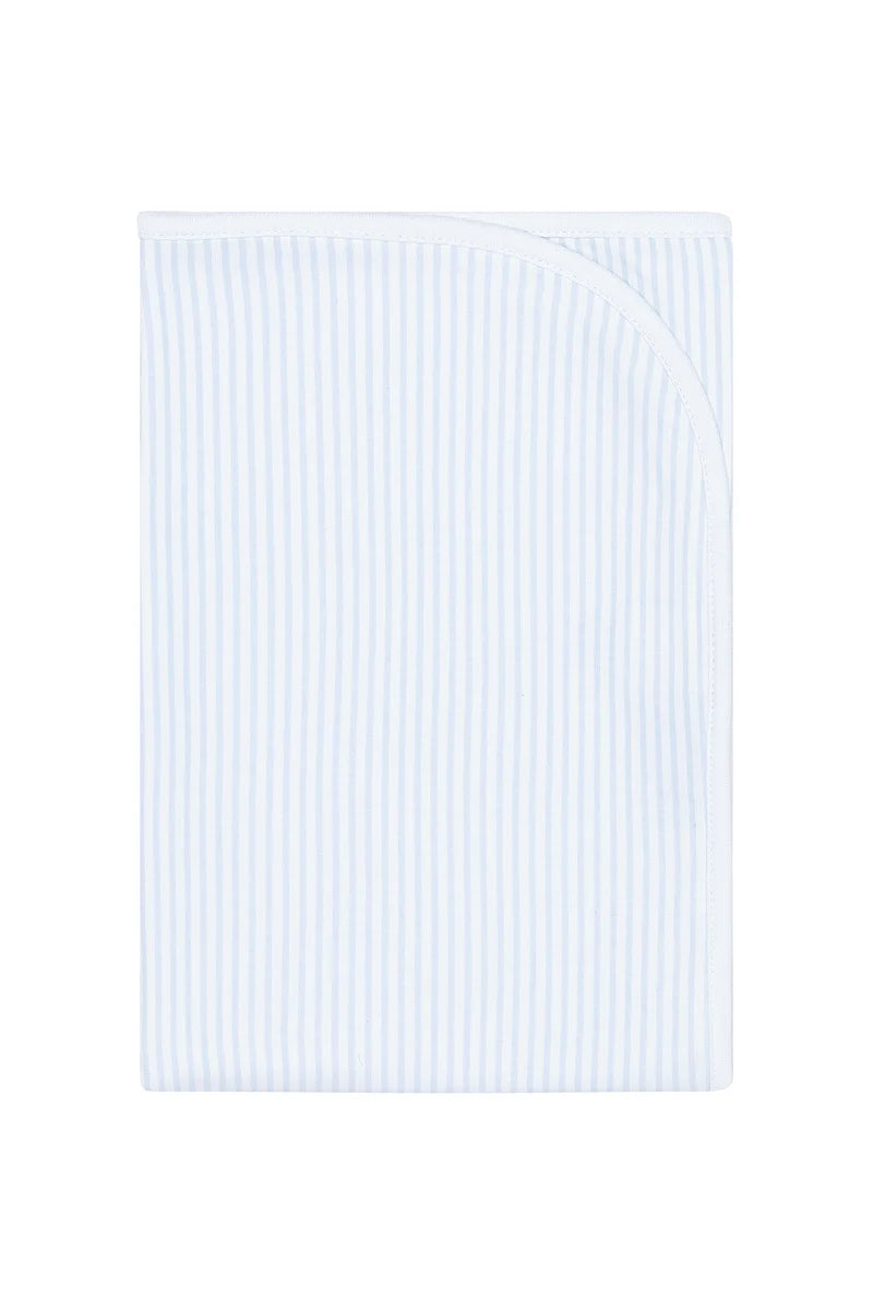 Blue/ Pink Classic Stripes Receiving Blanket