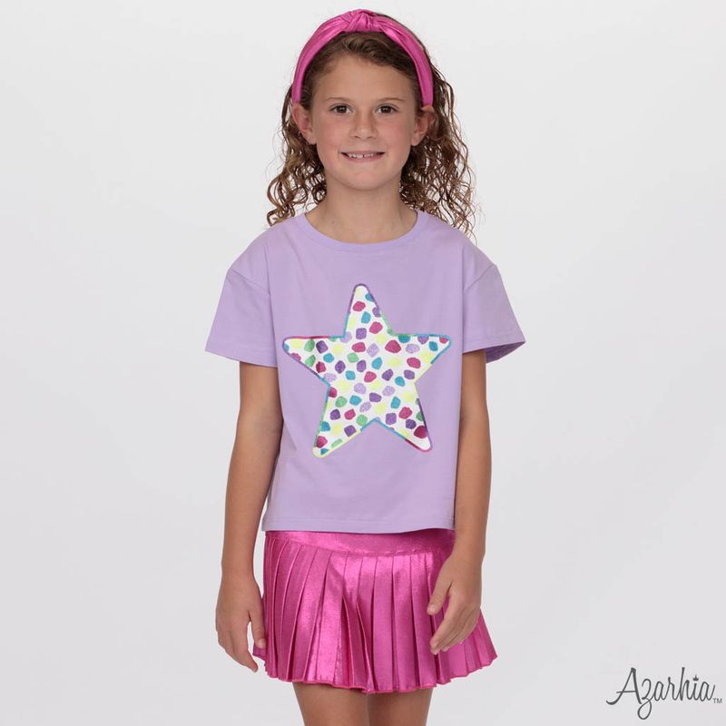Glitter Star Lavender Boxy