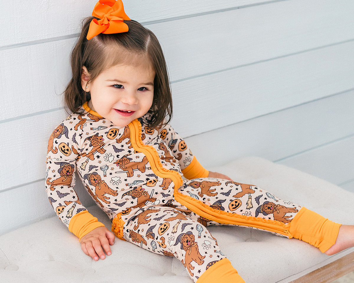 Howl- O-Ween Ruffle Romper