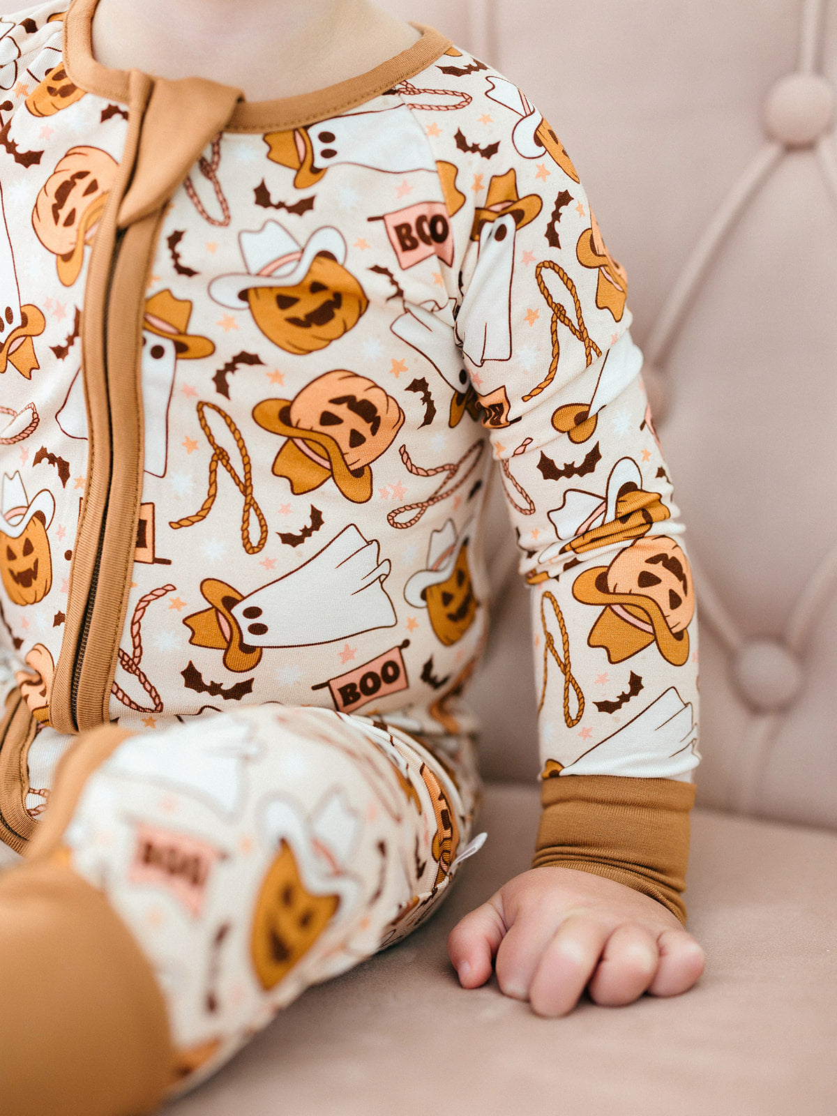 Howdy Halloween Zipper Romper