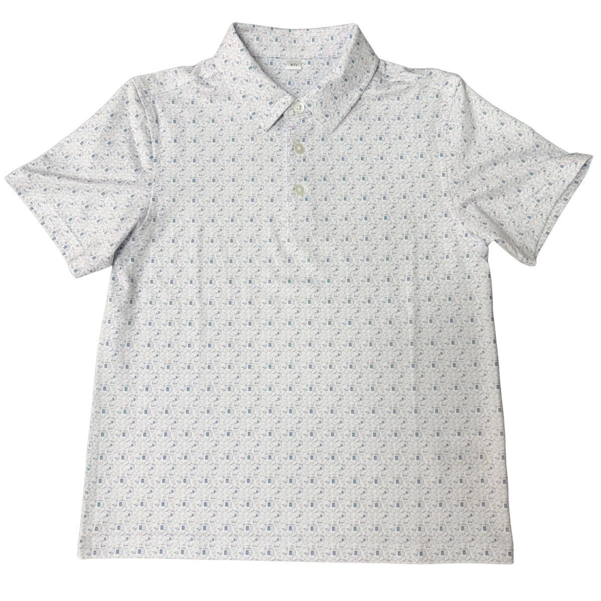 Boys Wild West Blue Performance Polo