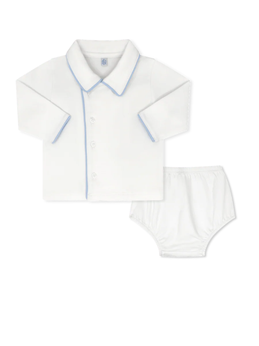 Little One Diaper Set - Warren White