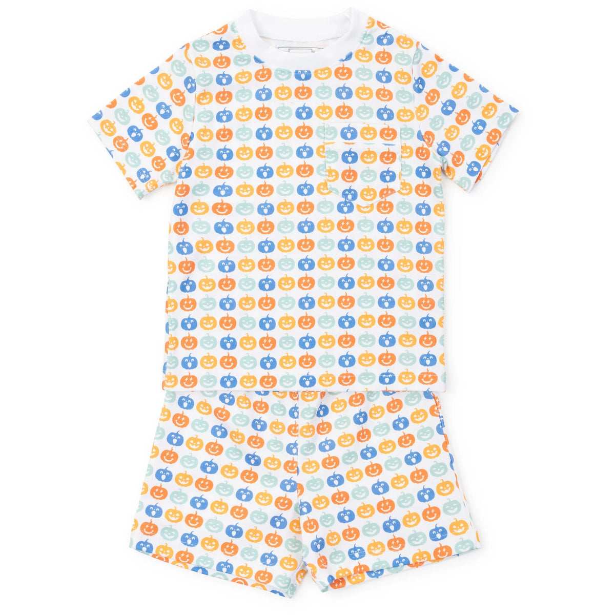 Charles Boys' Short Set - Preppy Pumpkins Cool