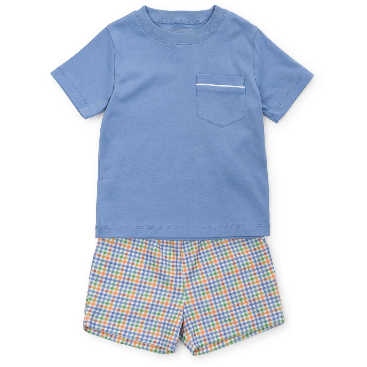Walker Boys' Short Set - Harvest Gingham