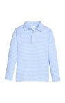 Long Sleeve Polo - Light Blue Stripe