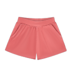 women's sailor red french terry shorts