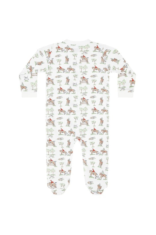 EQUESTRIAN CHASE ZIPPER FOOTIE