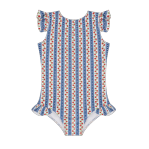 girls strawberry patch ruffle cap sleeve one piece