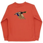 L/S LOGO TEE-MALLARD/RUST