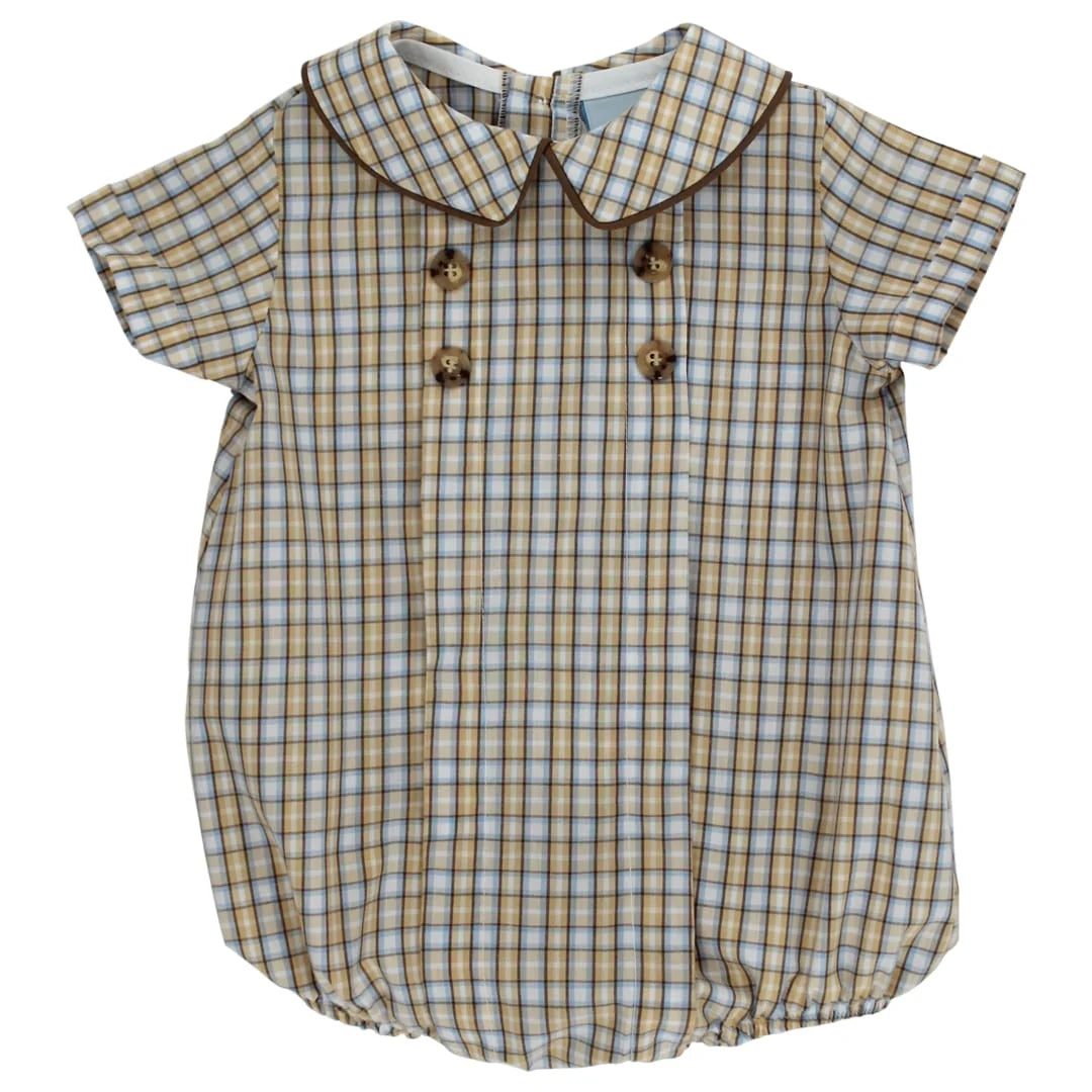 PECAN PLAID W BISON-DRESSY BUB SHORT