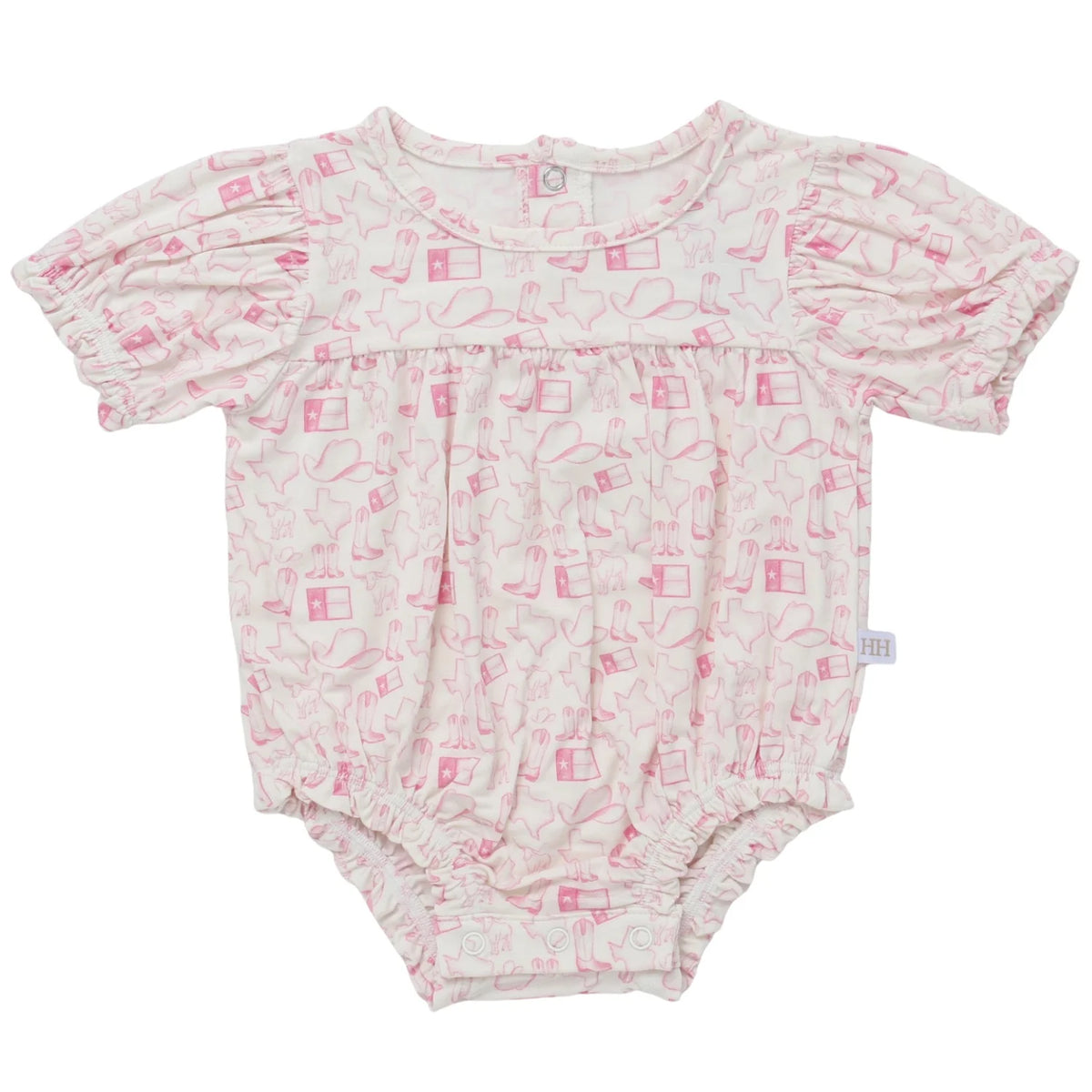 Girls Wild West Pink Bamboo Bubble