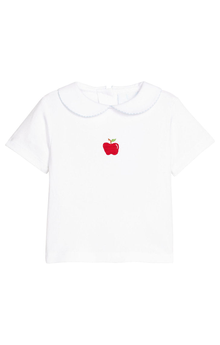 Crochet Peter Pan Shirt - Apple