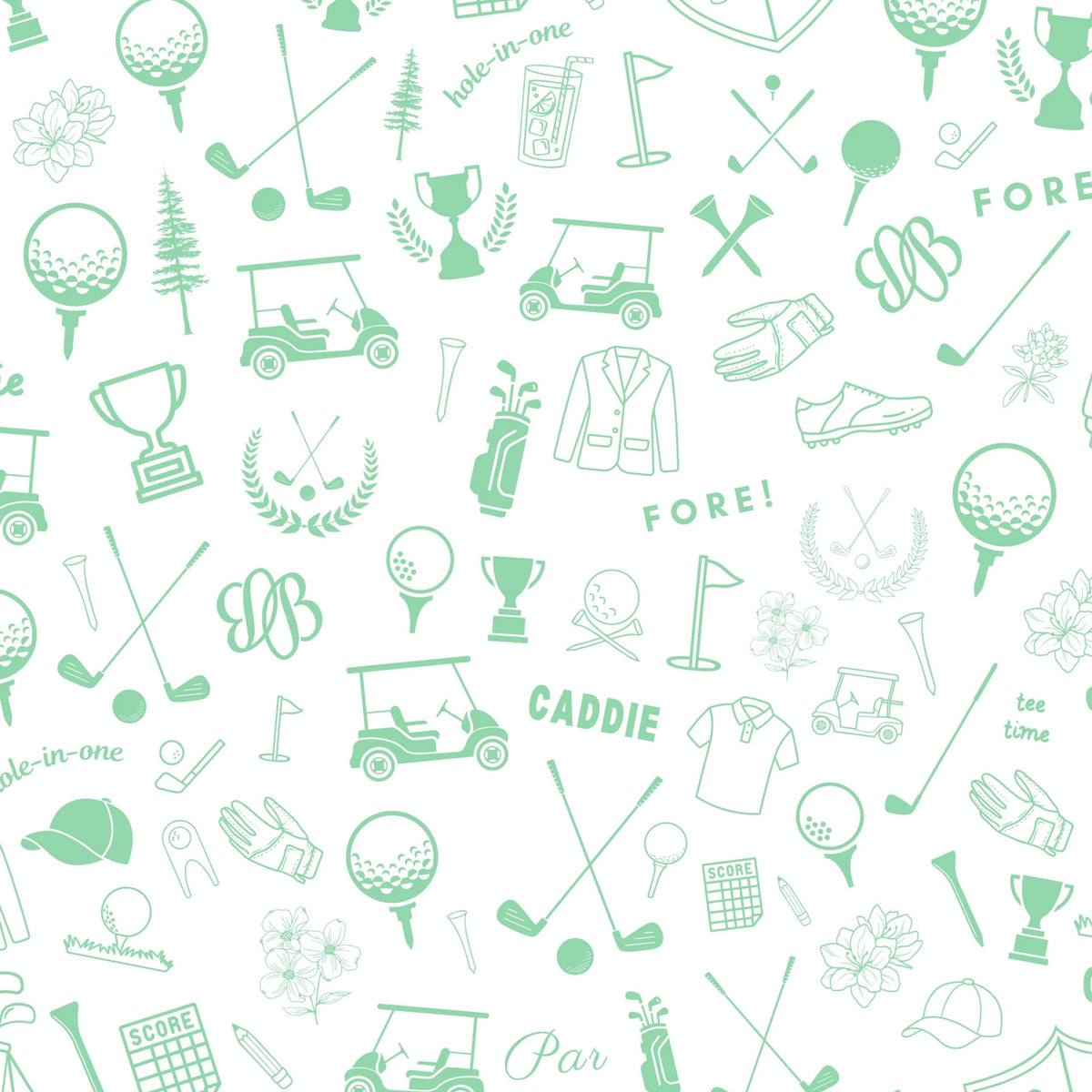 Golf Print Blanket
