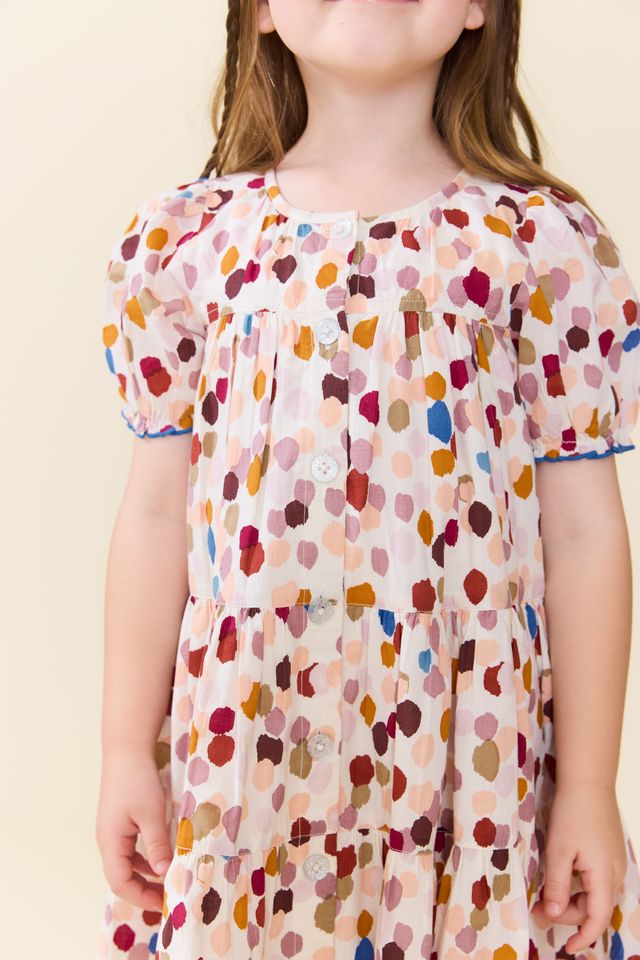 GIRLS ELIZABETH DRESS - AUTUMN SPOTS