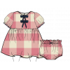 Baby Girls Hermione Dress Set - Pink Check