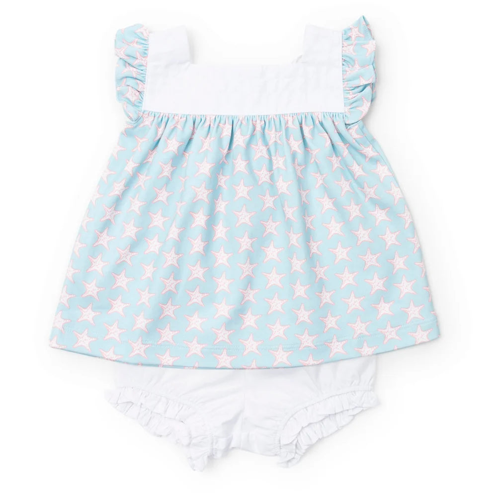 Annie Girls' Bloomer Set- Seaside Starfish