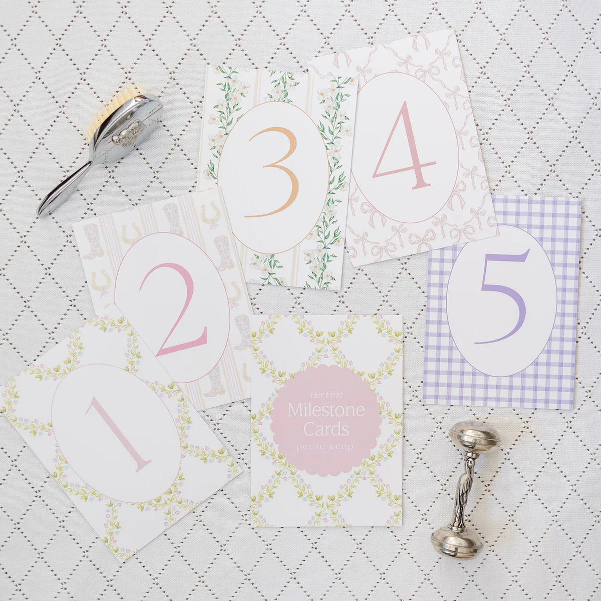 First Year Milestone Cards & Stand