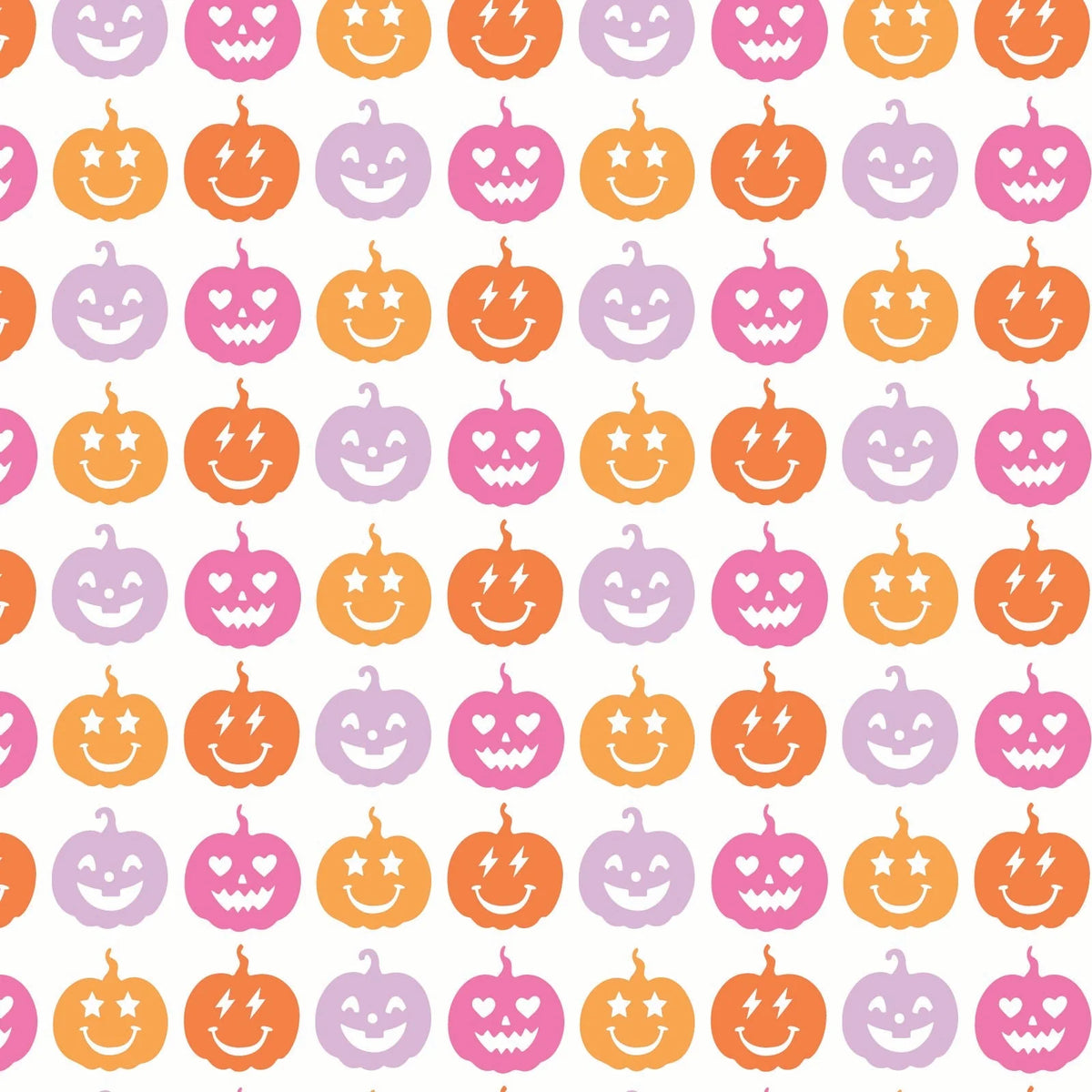 Emery Girls' Short Set - Preppy Pumpkins Bright
