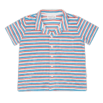 boys jetty stripe french terry button up