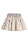 Smocked Molly Skirt - Durham Windowpane
