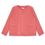 women's sailor red french terry jacket