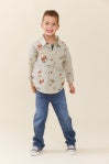 BOYS LONG SLEEVE JACK SHIRT - SPACE ROCKET