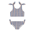 girls strawberry patch tie knot bikini