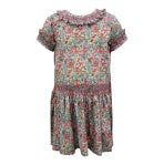 TITANIA DRESS - ENCHANTED FLORAL W/ PINK SMOCKING